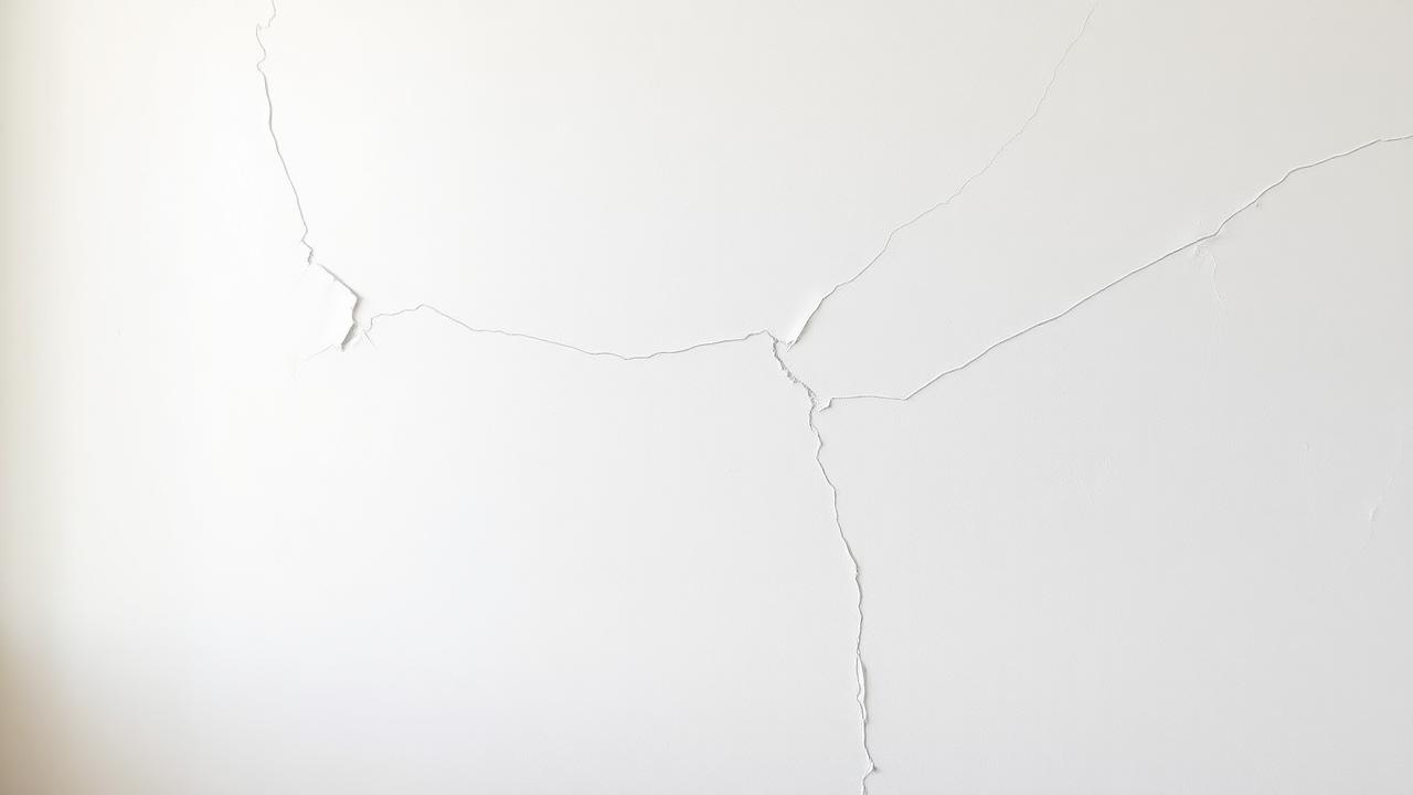 Wand mit sichtbaren Rissen