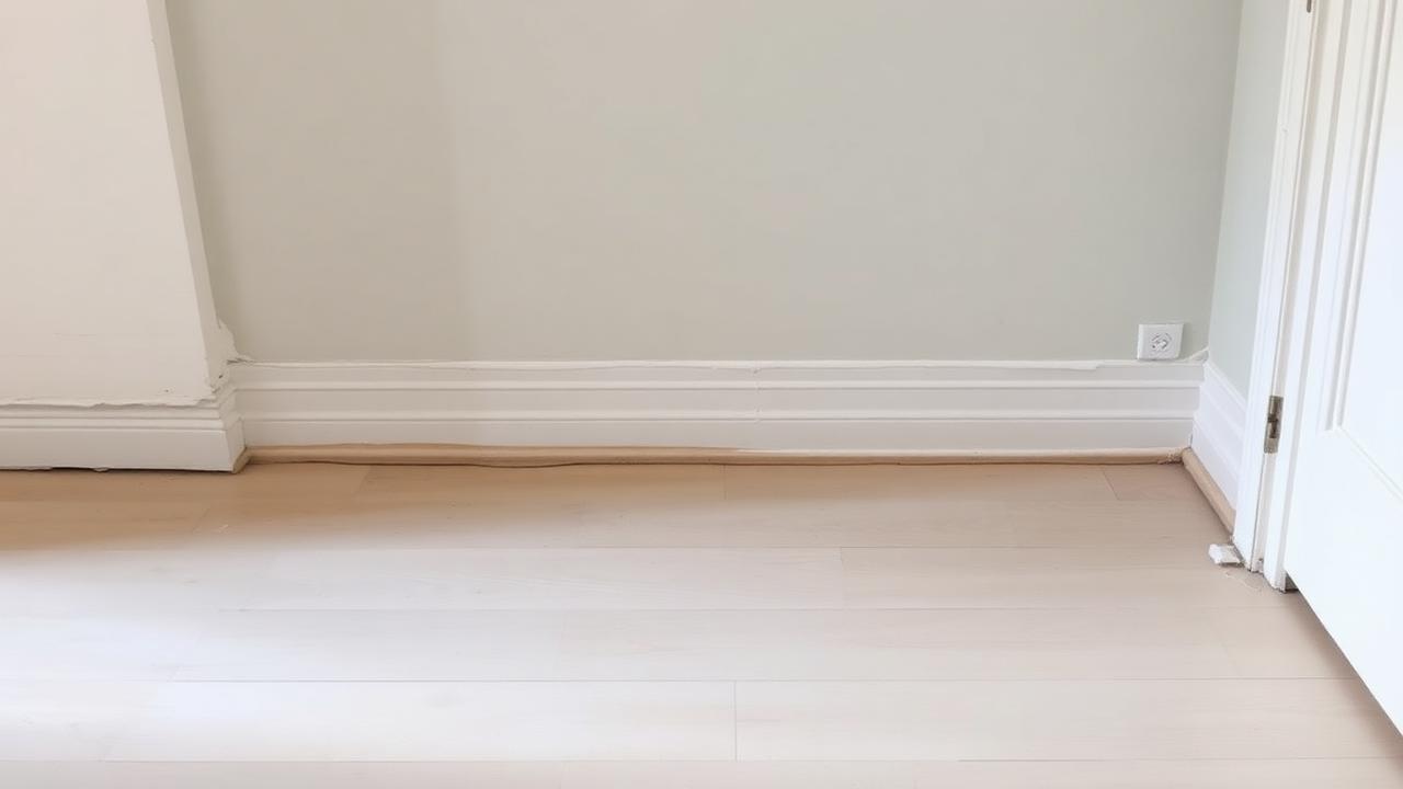 Unsauberer Übergang zwischen Wand und Boden