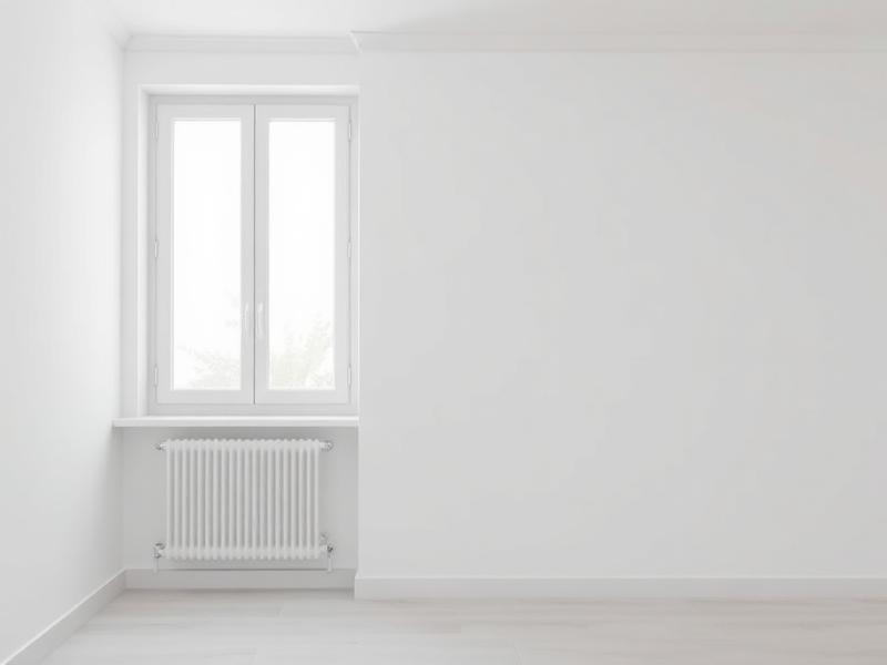 Glatte saubere Wand nach Reparatur
