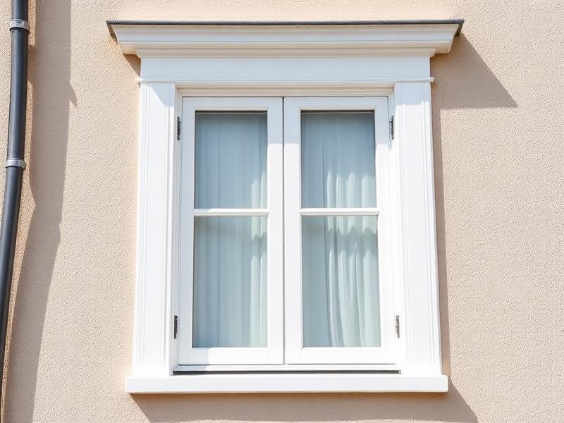 Sauber gestrichener Fensterrahmen