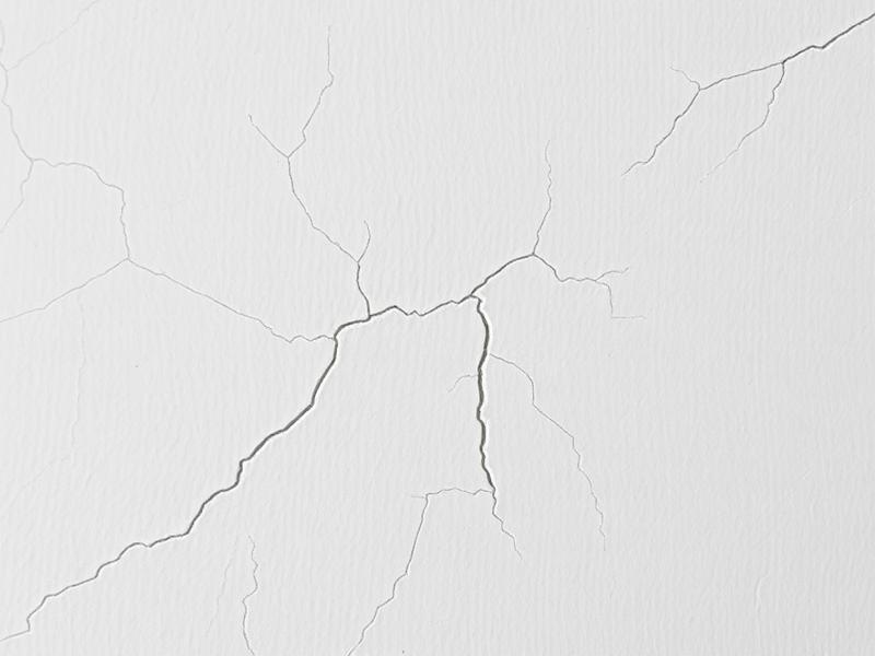 Nahaufnahme Haarrisse in der Wand